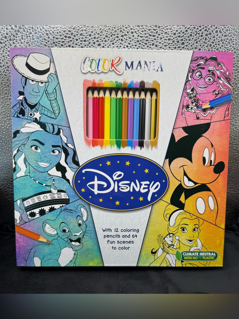 Disney Color Mania Kids 12-Color Pencil Set - Multi